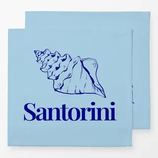 Servietten Santorini Seashell