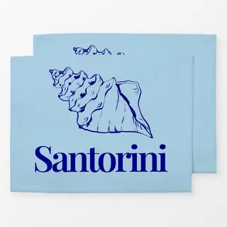 Tischset Santorini Seashell