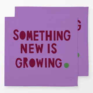 Servietten Something new lila burgundy