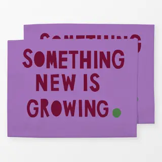 Tischset Something new lila burgundy