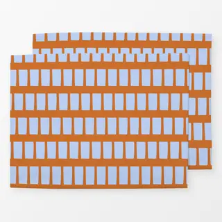 Tischset Himmelblau Grid
