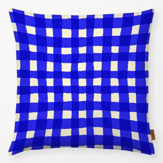 Kissen Italian Blue Gingham Pattern