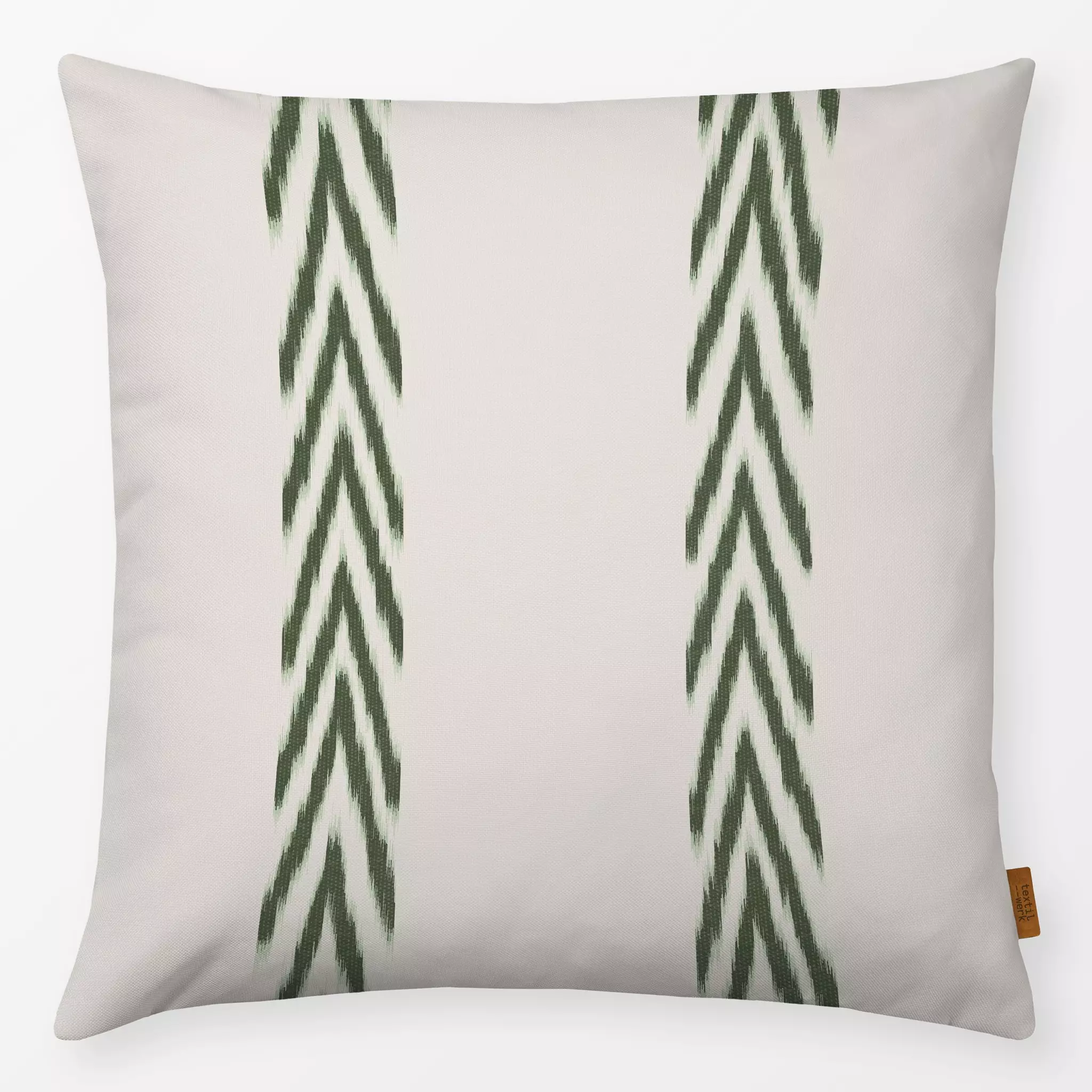 Kissen Kissen Stripes Ikat Green
