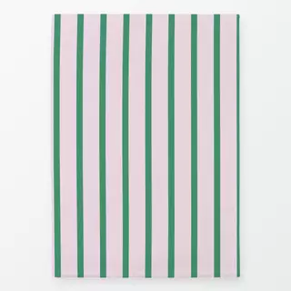 Geschirrtücher Schmale Streifen Grün Hellrosa