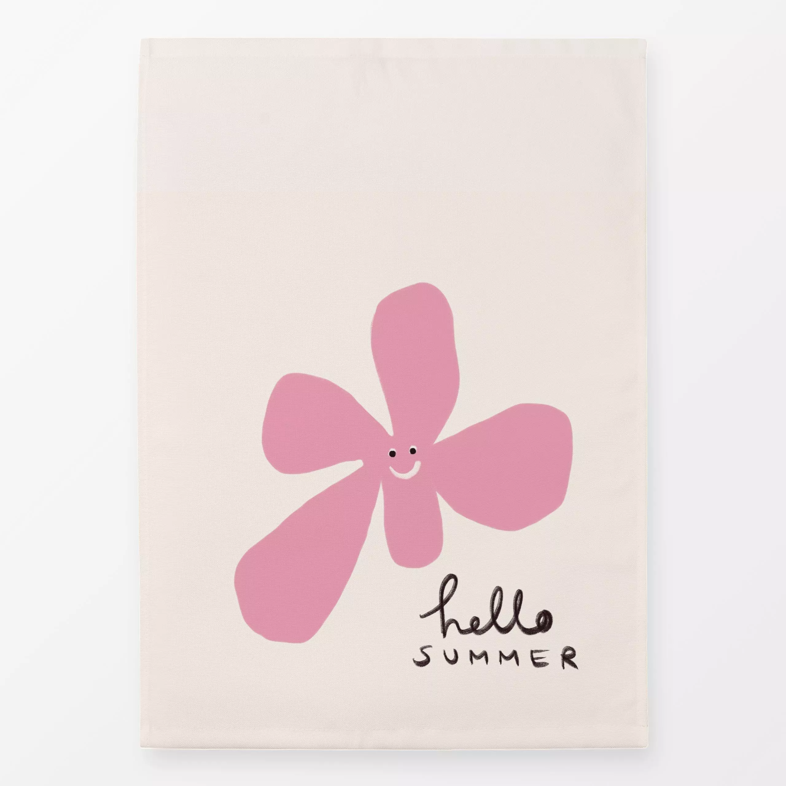 Geschirrtücher Hello Summer Blume - Sommer, Sprüche & Schriftzüge - von „Sophie Augustin Illustration“; Blumen, Sommer, typo...