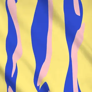 Meterware COLORFUL TIGER BLUE