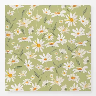 Tischdecke Grüne Margeriten Wiese 3