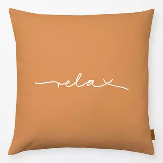 Kissen Relax Spruchkissen orange