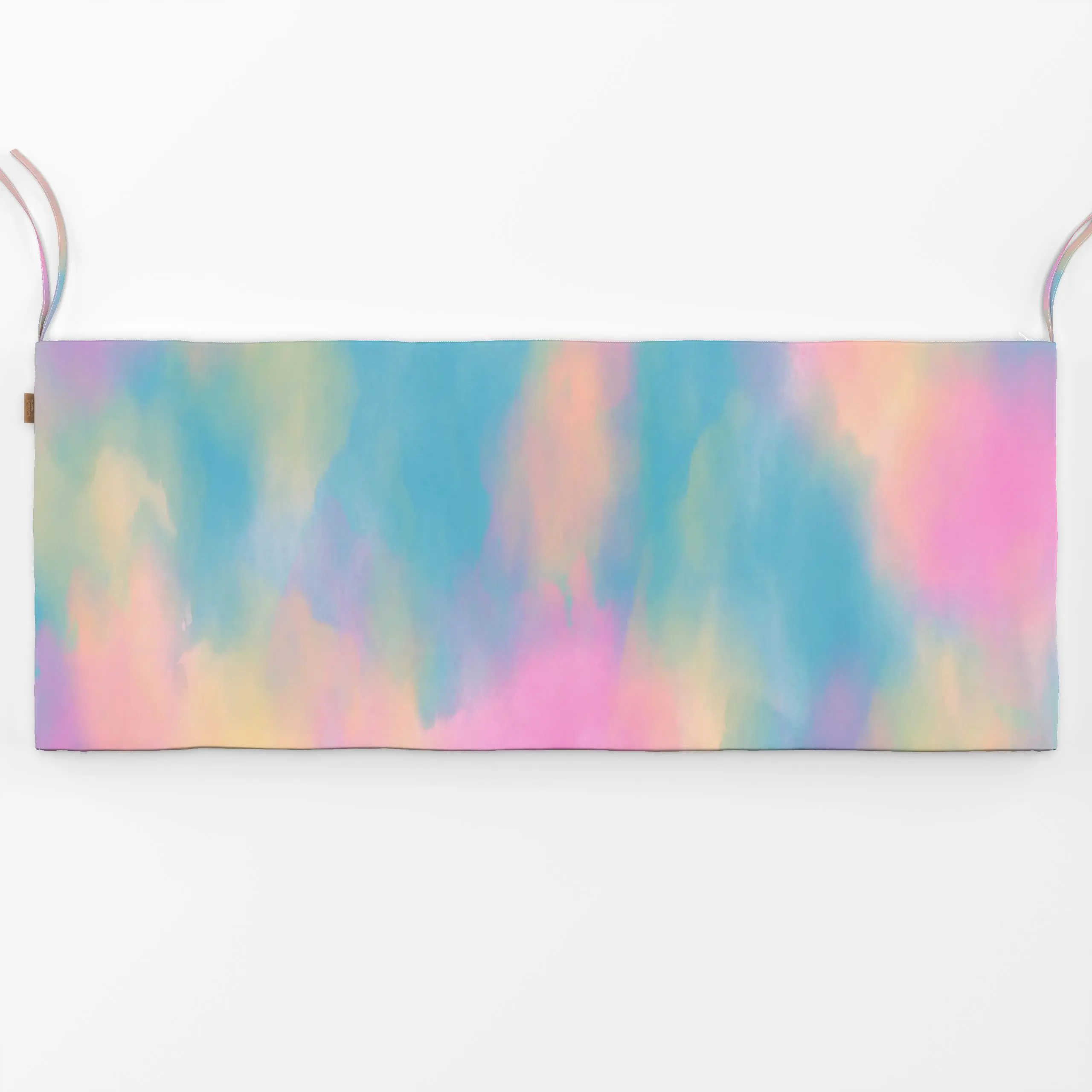 Bankauflage Candypop 1 - Symbole & Muster - von „duundich"; hippie, Muster, Wasserfarben, Aquarell, abstrakt, Farbverläufe, ...