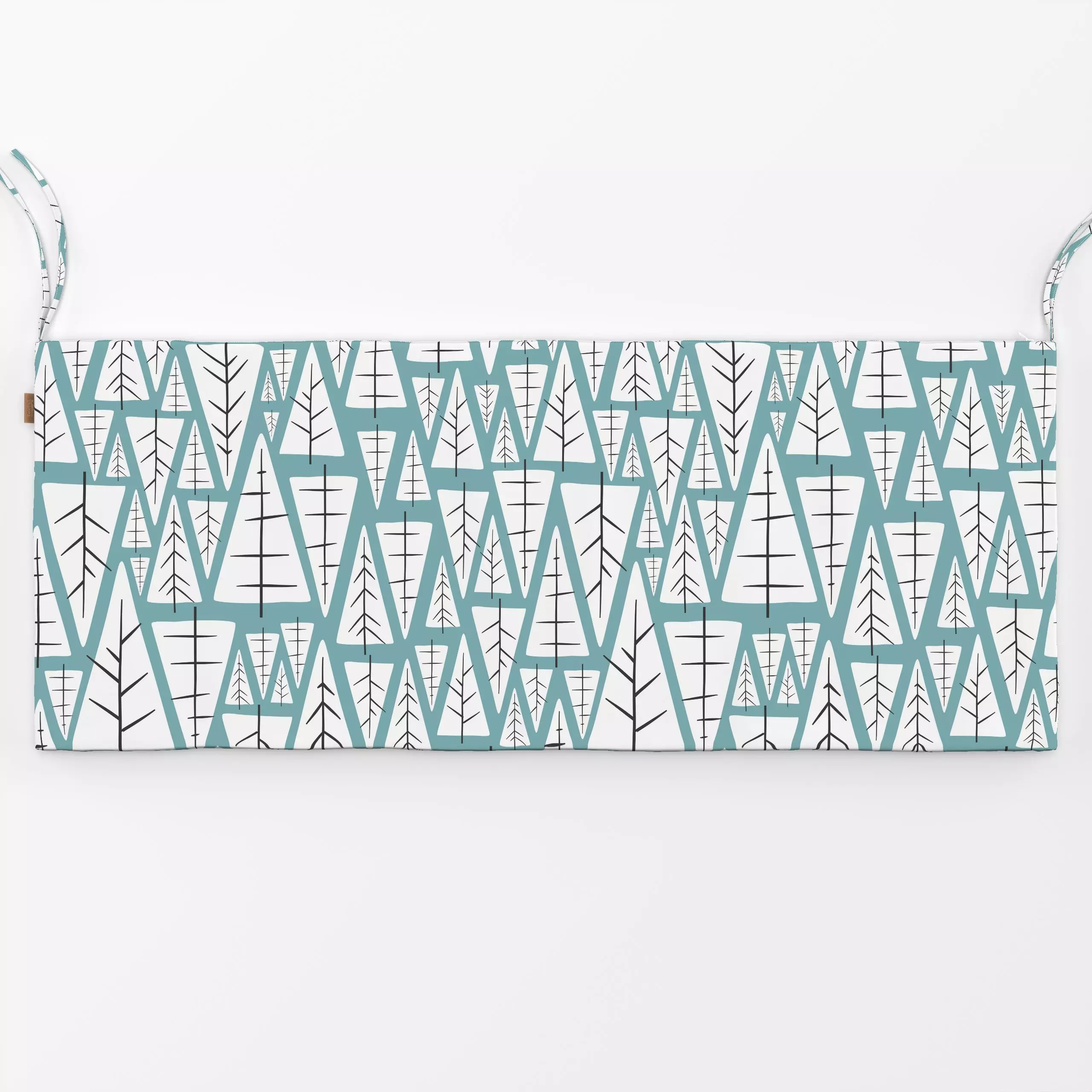 Bankauflage Abstract Trees blue - Weihnachten, Symbole & Muster - von „Heyduda"; Muster, abstrakt, Tanne, Zweige, Wald, Tann...