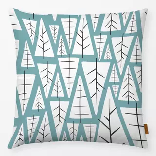 Kissen Abstract Trees blue