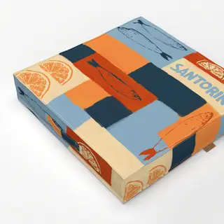 Bodenkissen Santorini Pattern