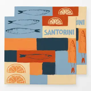 Servietten Santorini Pattern