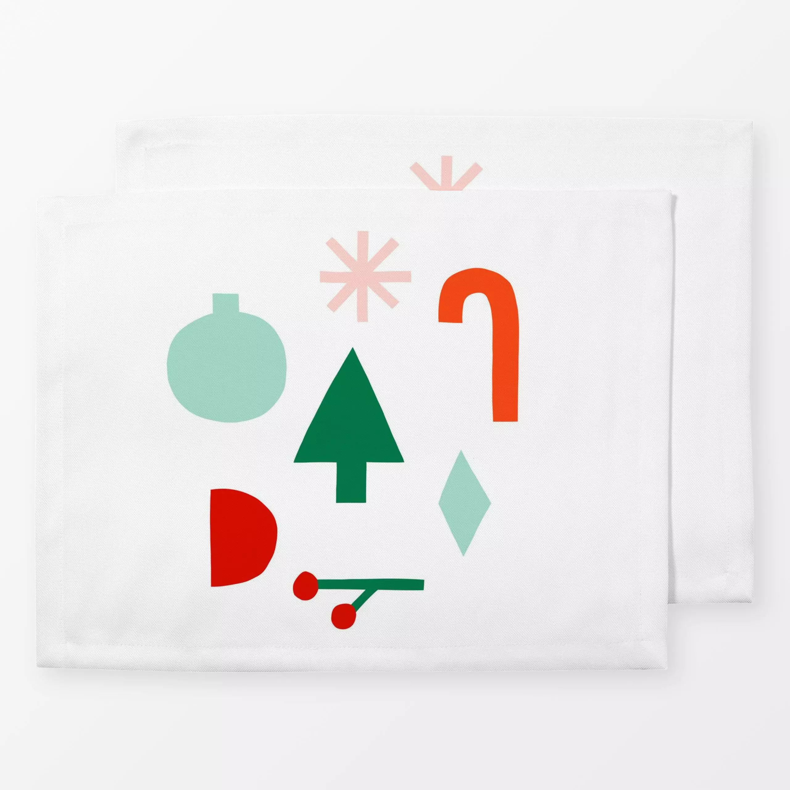 Tischset Christmas Whimsy - Weihnachten, Symbole & Muster - von „Lisa Jasmin Bauer"; Weihnachten, modern, Scandianvian, weih...
