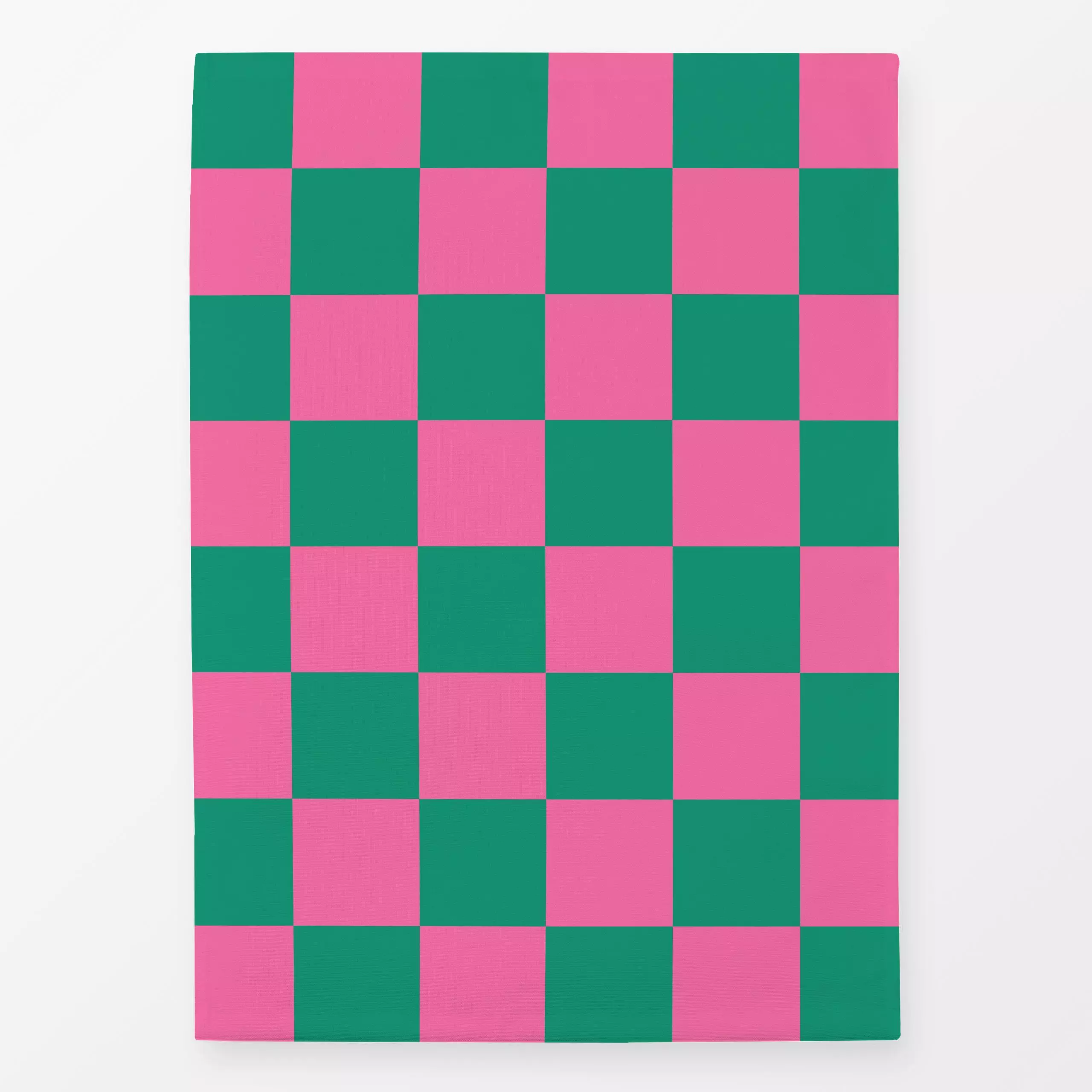 Geschirrtücher Checks Pink Green - Sommer, Symbole & Muster - von „textilwerk"; Illustration, Sommer, trend, pink, bunt, ges...