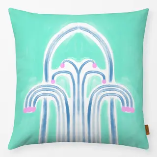 Kissen Fliese Türkis