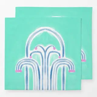 Servietten Fliese Türkis