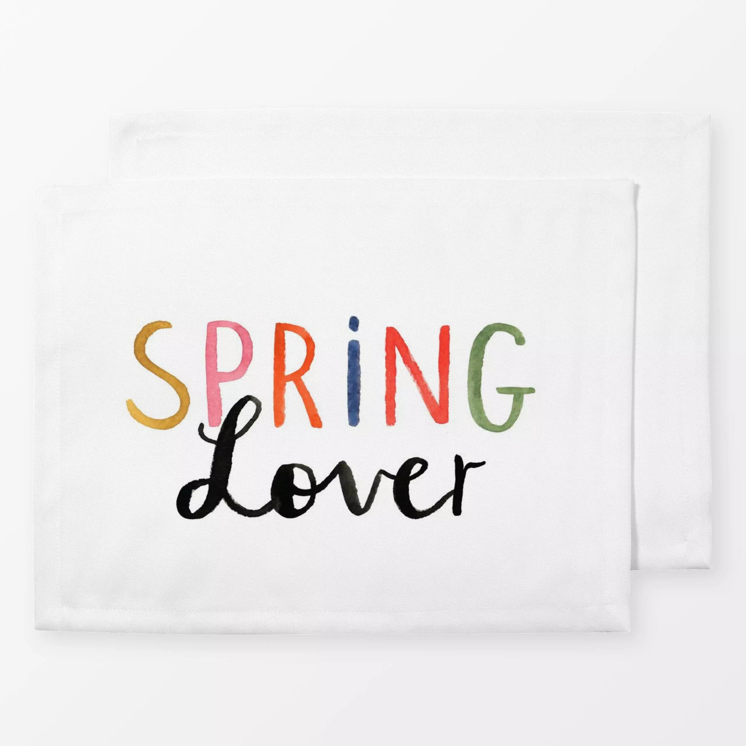 Tischset Easter Fun Spring Lover - Frühling, Sprüche & Schriftzüge - von „Lena Yokota"; typografie, Handlettering, lenayokot...