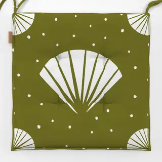 Sitzkissen Abstract Shell grün