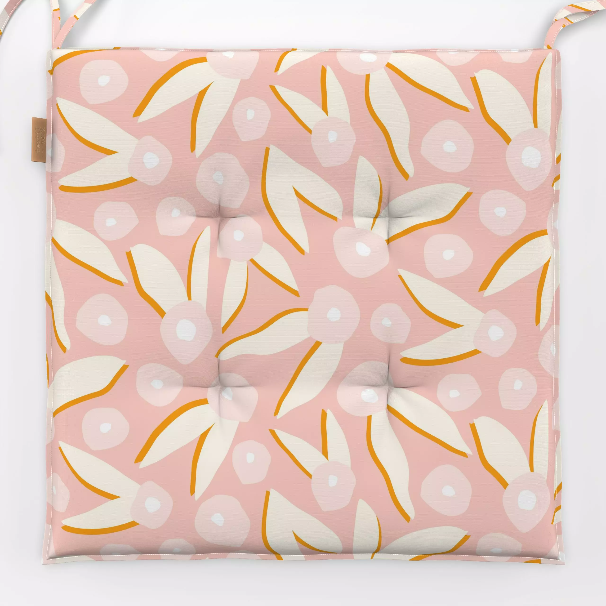 Sitzkissen Weiche rosa Blätter - Blumen & Florales, Frühling, Kinderzimmer & Motive für Kinder - von „Sara Maria"; Blatt, Ki...
