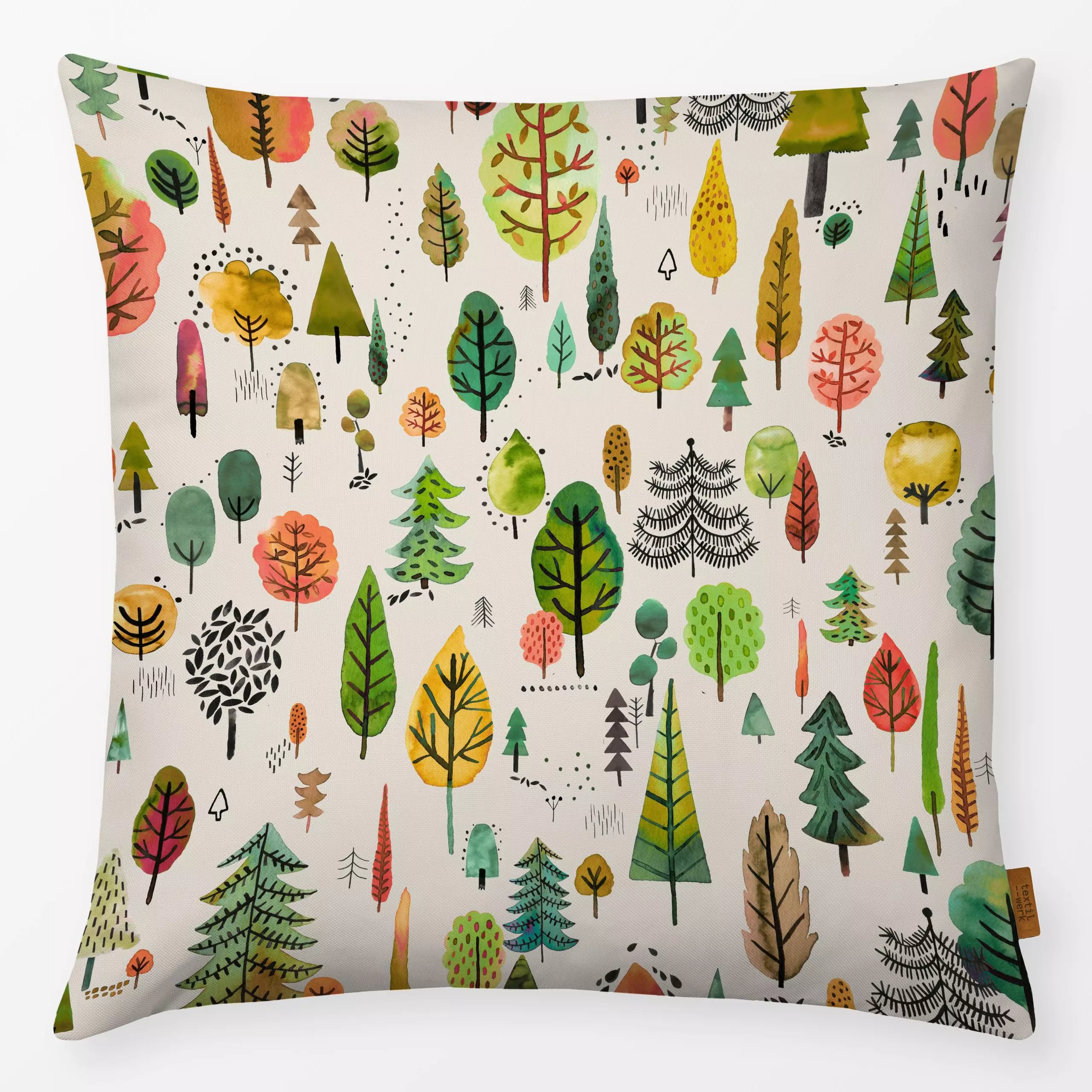 Kissen Autumn Colorful Trees Orange - Herbst, Natur & Landschaft, Pflanzen & Botanik - von „Ninola Design "; Natur, Kinder, ...