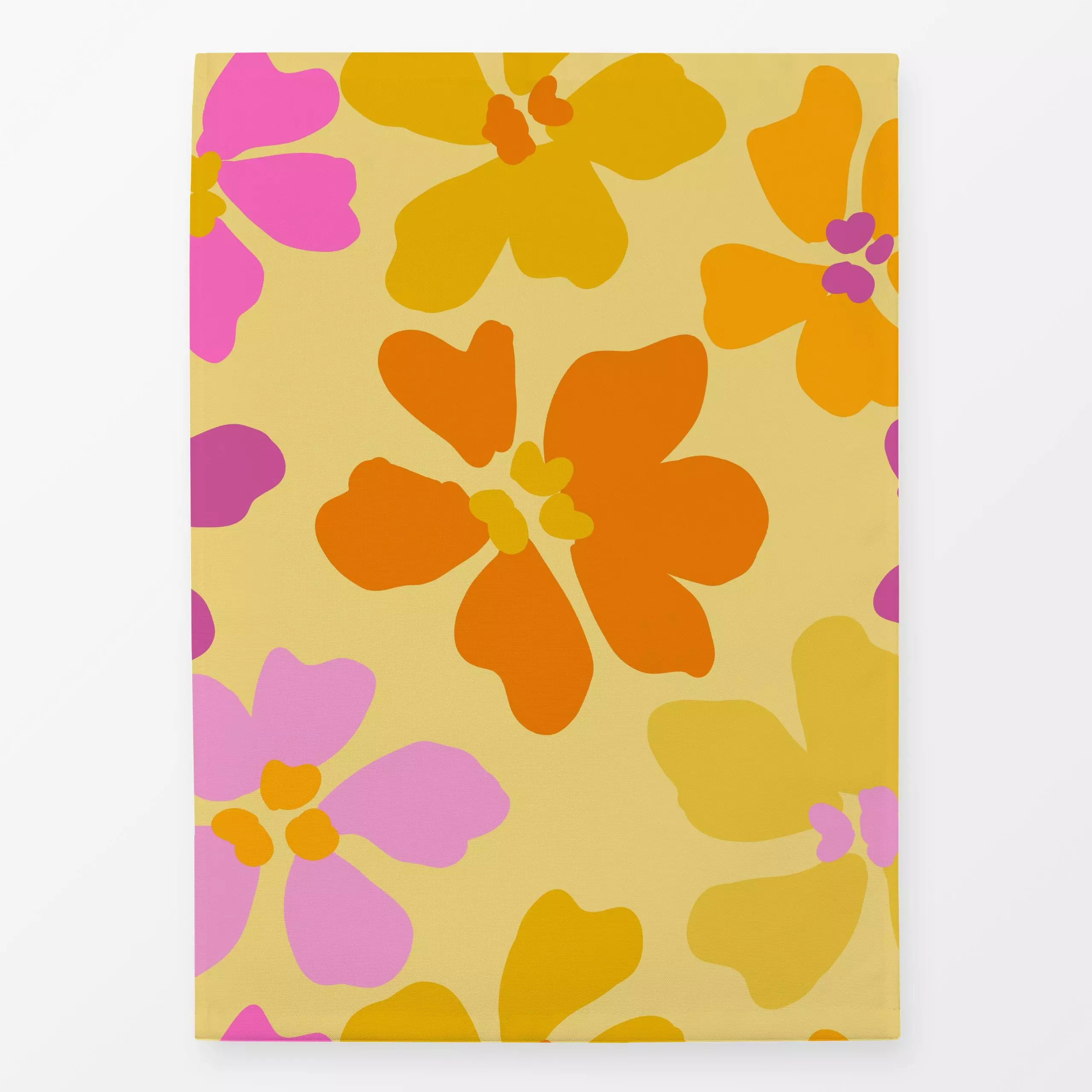 Geschirrtücher Retro Summer Fun 2 - Blumen & Florales, Sommer - von „Uta Naumann"; boho, abstrakt, Blumen, Retro, Sommerblum...