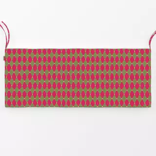 Bankauflage Raute Pink Grün