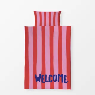 Bettwäsche Welcome pink rot