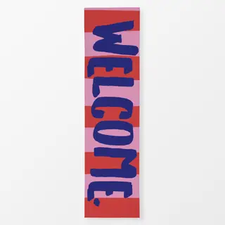 Tischläufer Welcome pink rot