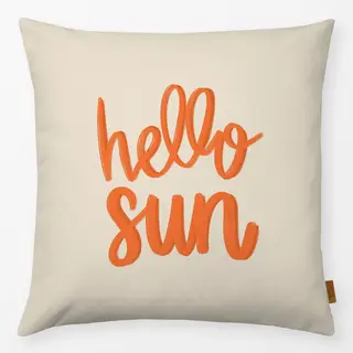 Kissen hello sun orange