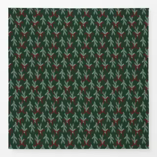 Tischdecke Tannenzweige Schleife grün