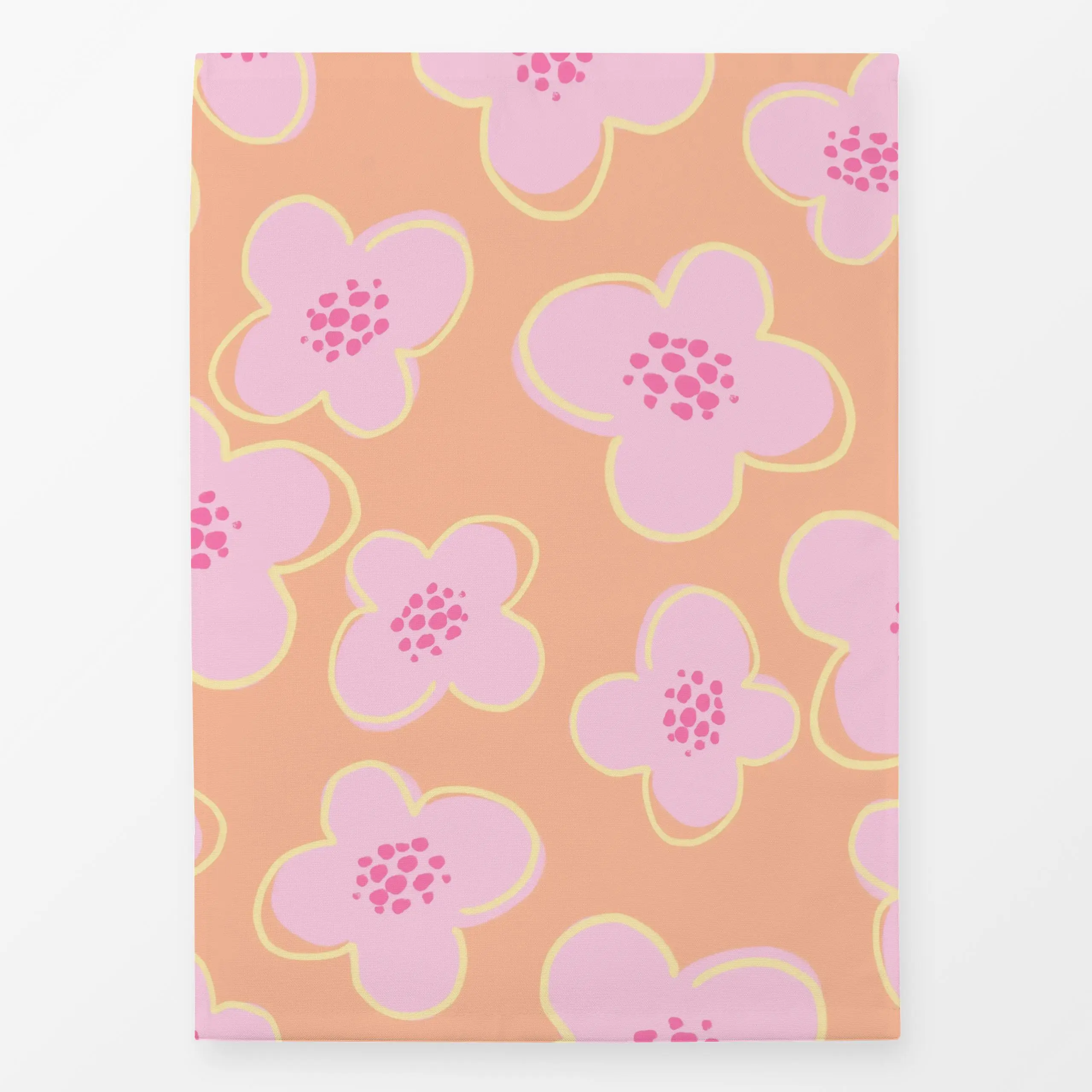 Geschirrtücher Blümchen rosa korall - Blumen & Florales, Frühling, Sommer - von „lena marie design"; Blumen, niedlich, Blume...