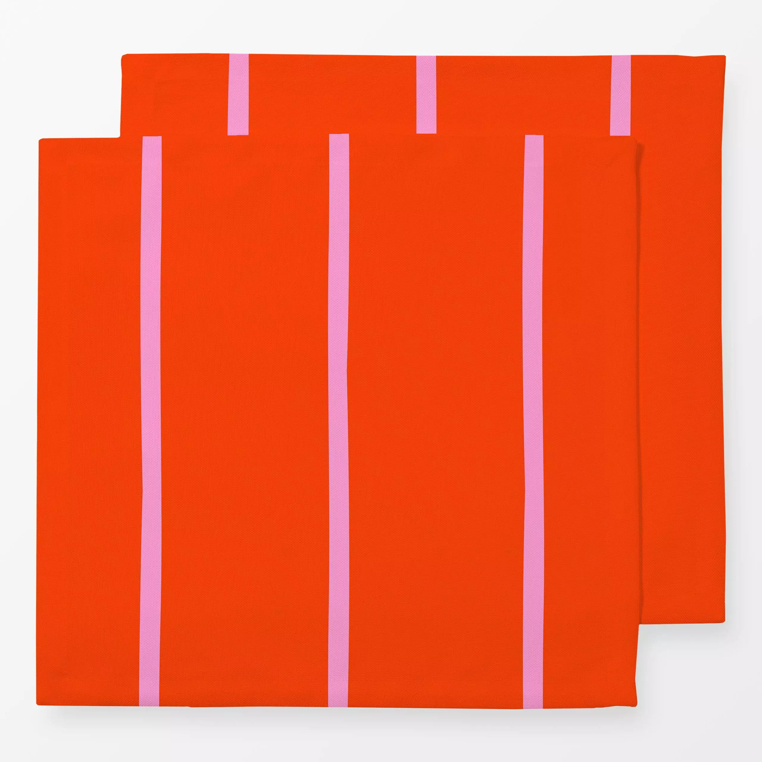 Servietten Dünne Streifen Rot & Pink - Symbole & Muster - von „Maren Gross "; Streifen, Weihnachtsdeko, geschenkidee, happyp...