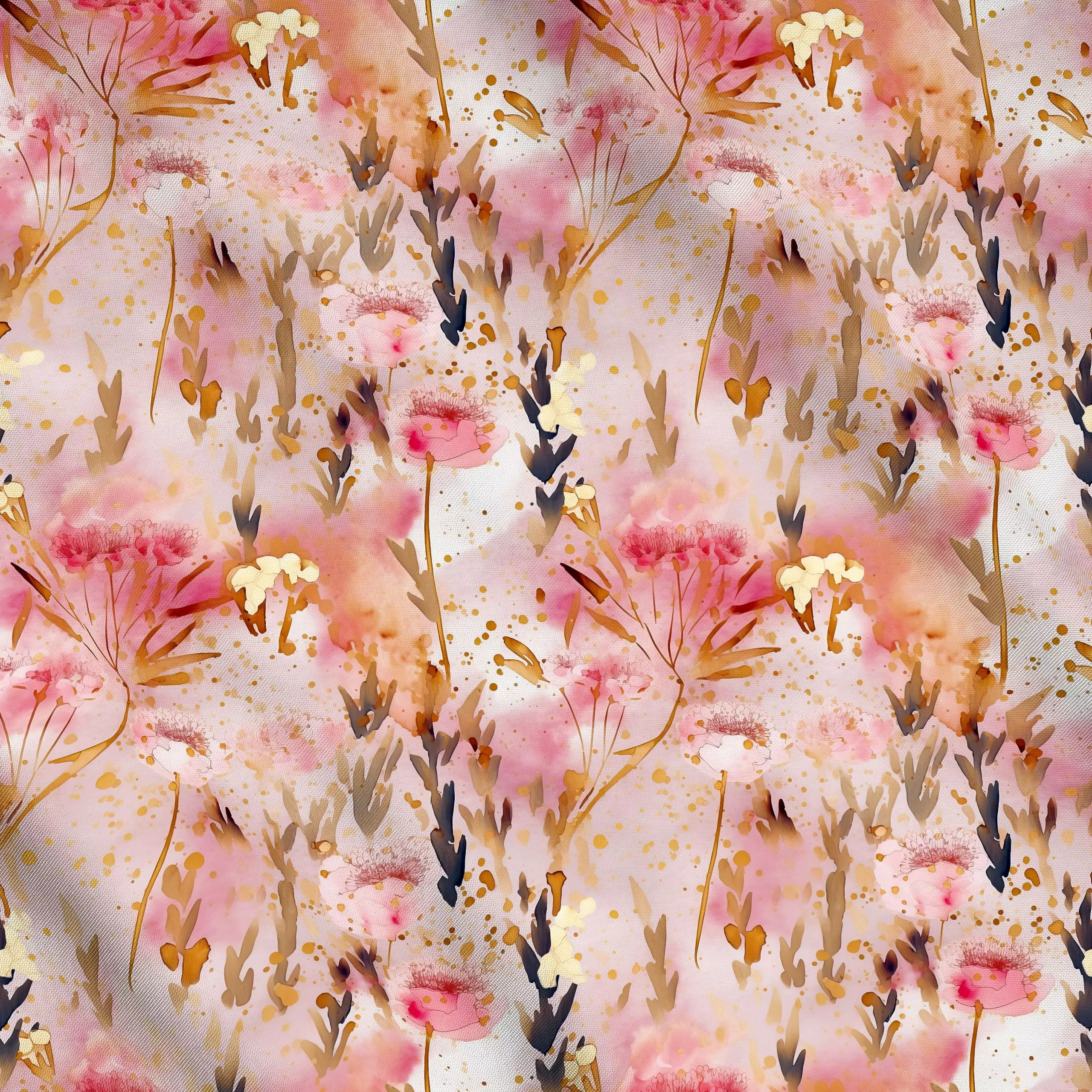 Meterware Goldene Sommer Wiese 2, Blumen, Sommer, von Uta Naumann