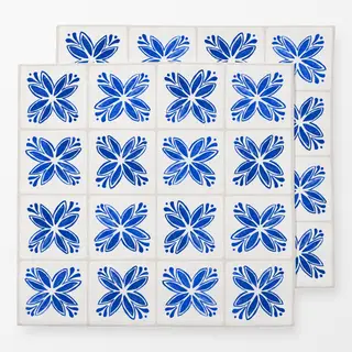 Servietten Azulejo Pattern 7 blau