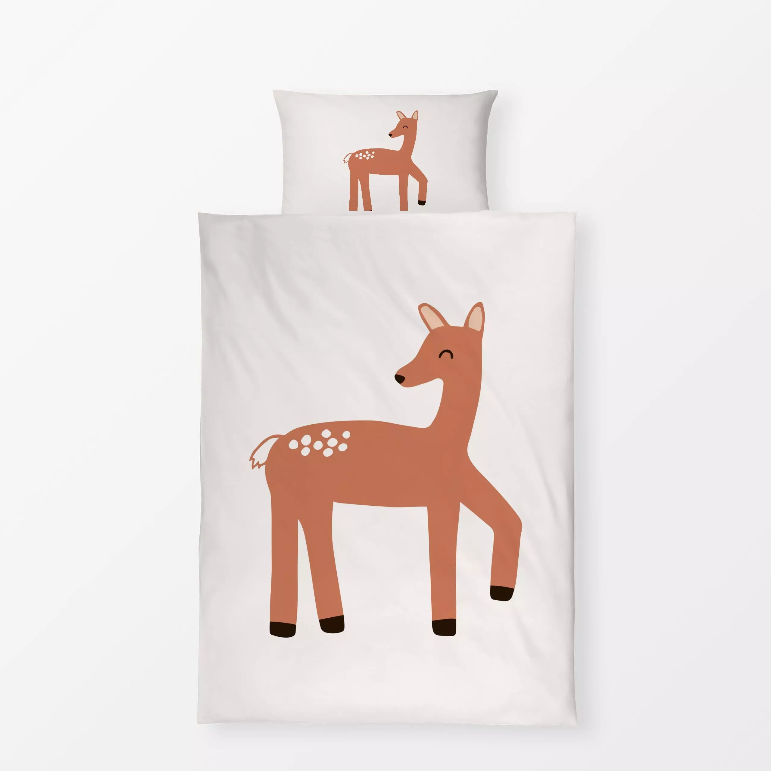 Bettwäsche Reh Waldfreunde Herbst - Herbst, Kinderzimmer & Motive für Kinder - von „Kathrin Woo"; Tiere, Waldtiere, Herbstde...
