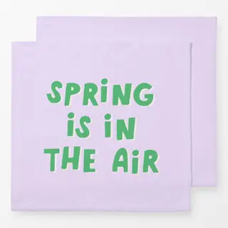 Servietten Spring is in The Air Lila