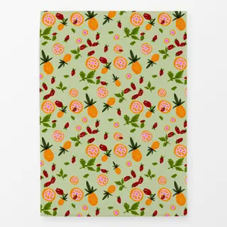 Geschirrtücher Cocktail Früchte Maigrün