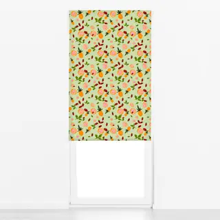 Raffrollo Cocktail Früchte Maigrün