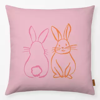 Kissen Happy Bunnys pink