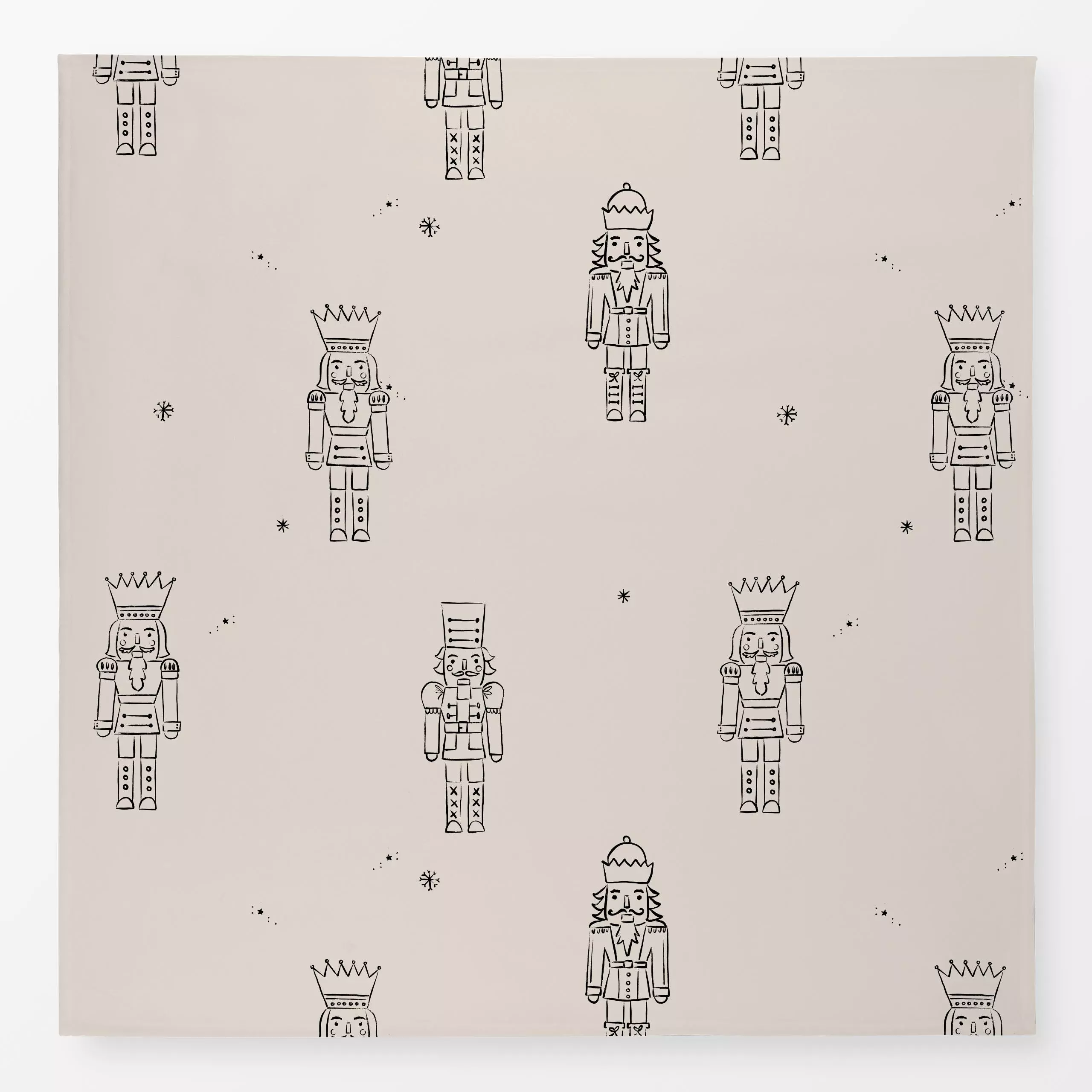 Tischdecke Nussknacker Pattern - Weihnachten, Winter - von „Kruth Design"; Weihnachtsmann, Nussknacker, Weihnachten, modern,...