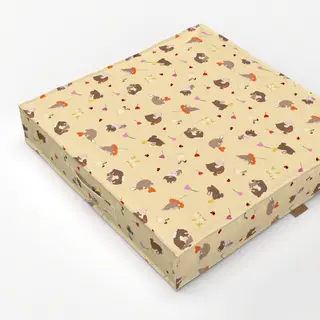 Bodenkissen Osterhasen Pastellgelb