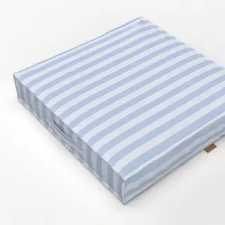 Bodenkissen Cabana Streifen Pastell blau