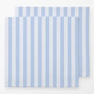 Servietten Cabana Streifen Pastell blau