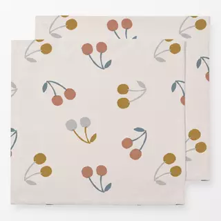 Servietten Pastell Kirschen Muster