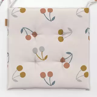 Sitzkissen Pastell Kirschen Muster