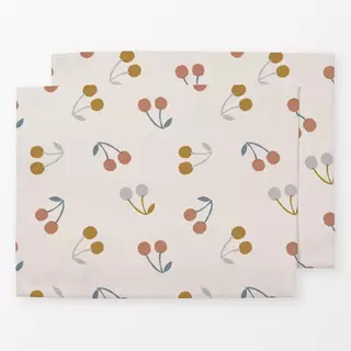 Tischset Pastell Kirschen Muster