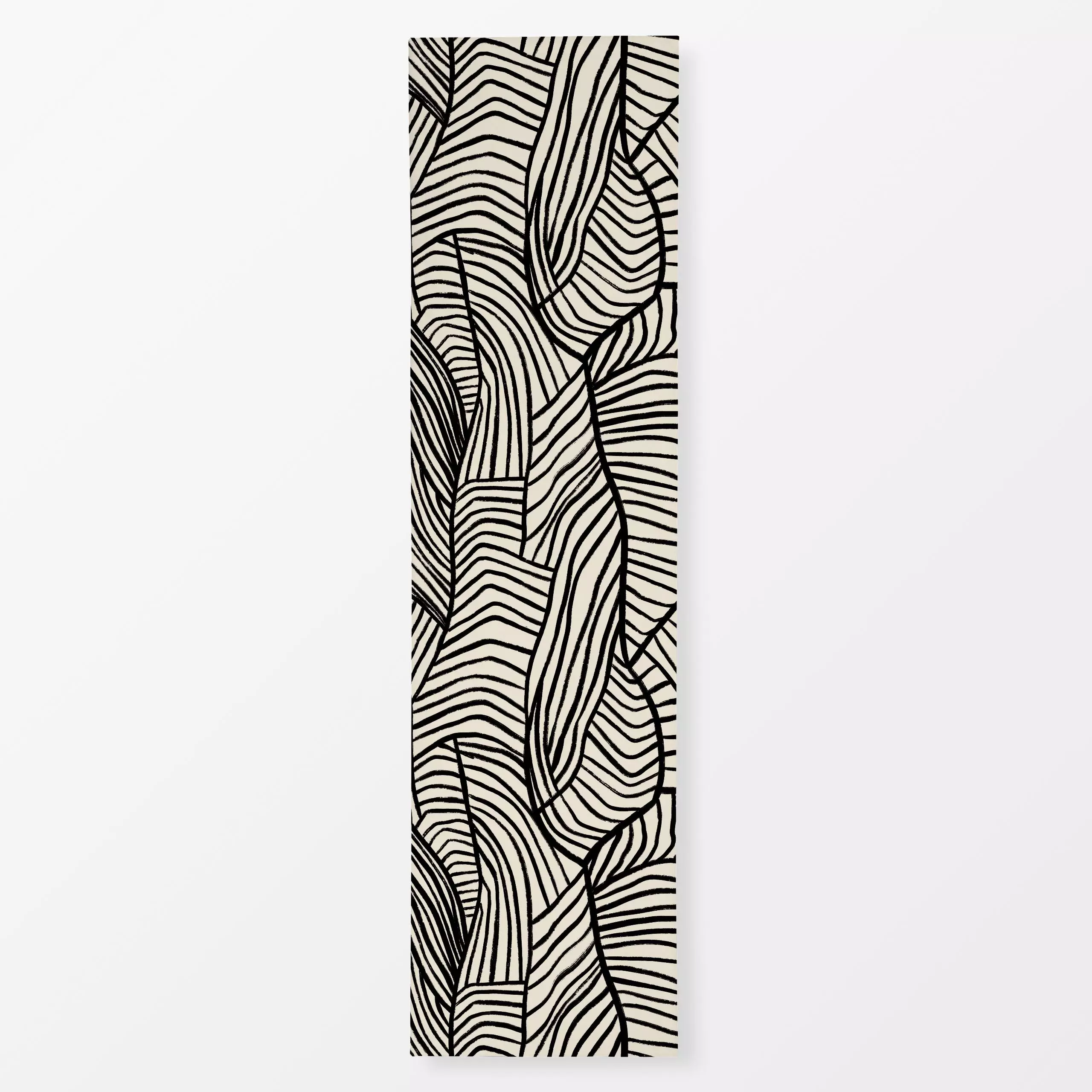 Tischläufer Bold Beige Leaf - Symbole & Muster - von „Studio ROSAGRAU"; Muster, Natur, Kissen, outdoor, grafikdesign, Studio...