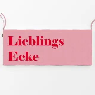 Bankauflage Lieblingsecke- pink