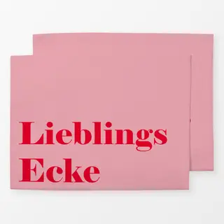 Tischset Lieblingsecke- pink
